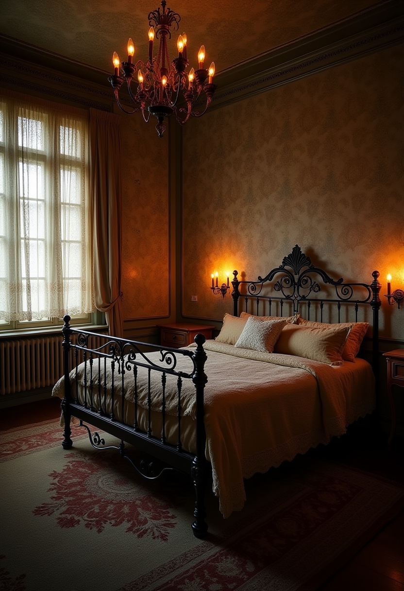 Moody Cozy Bedroom 12