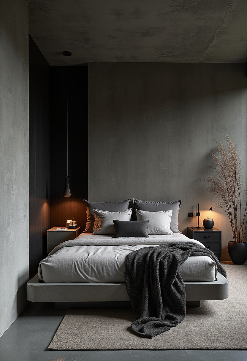 Moody Cozy Bedroom 15