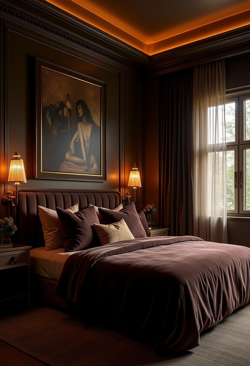 Moody Cozy Bedroom 25