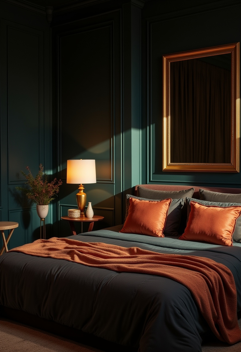 Moody Cozy Bedroom 9