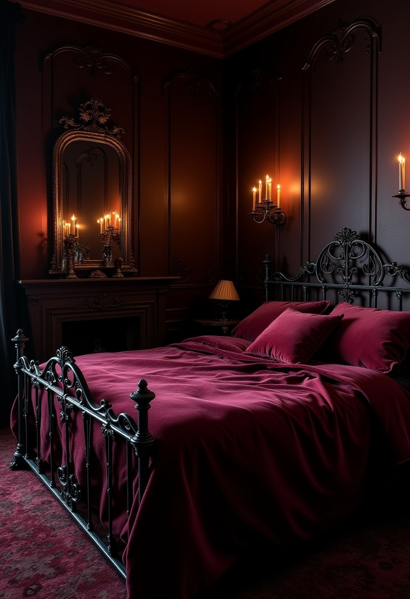 Moody Feminine Bedroom Ideas 25