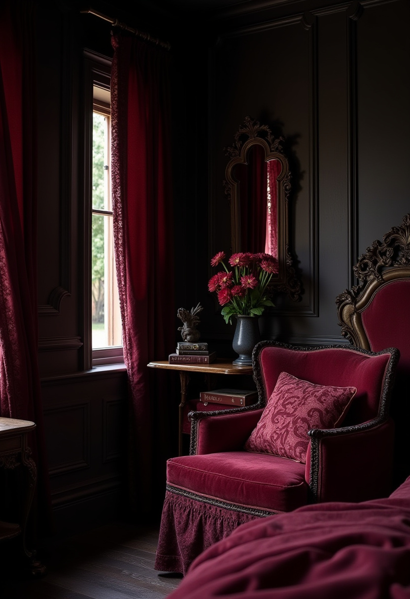 Moody Feminine Bedroom Ideas 3