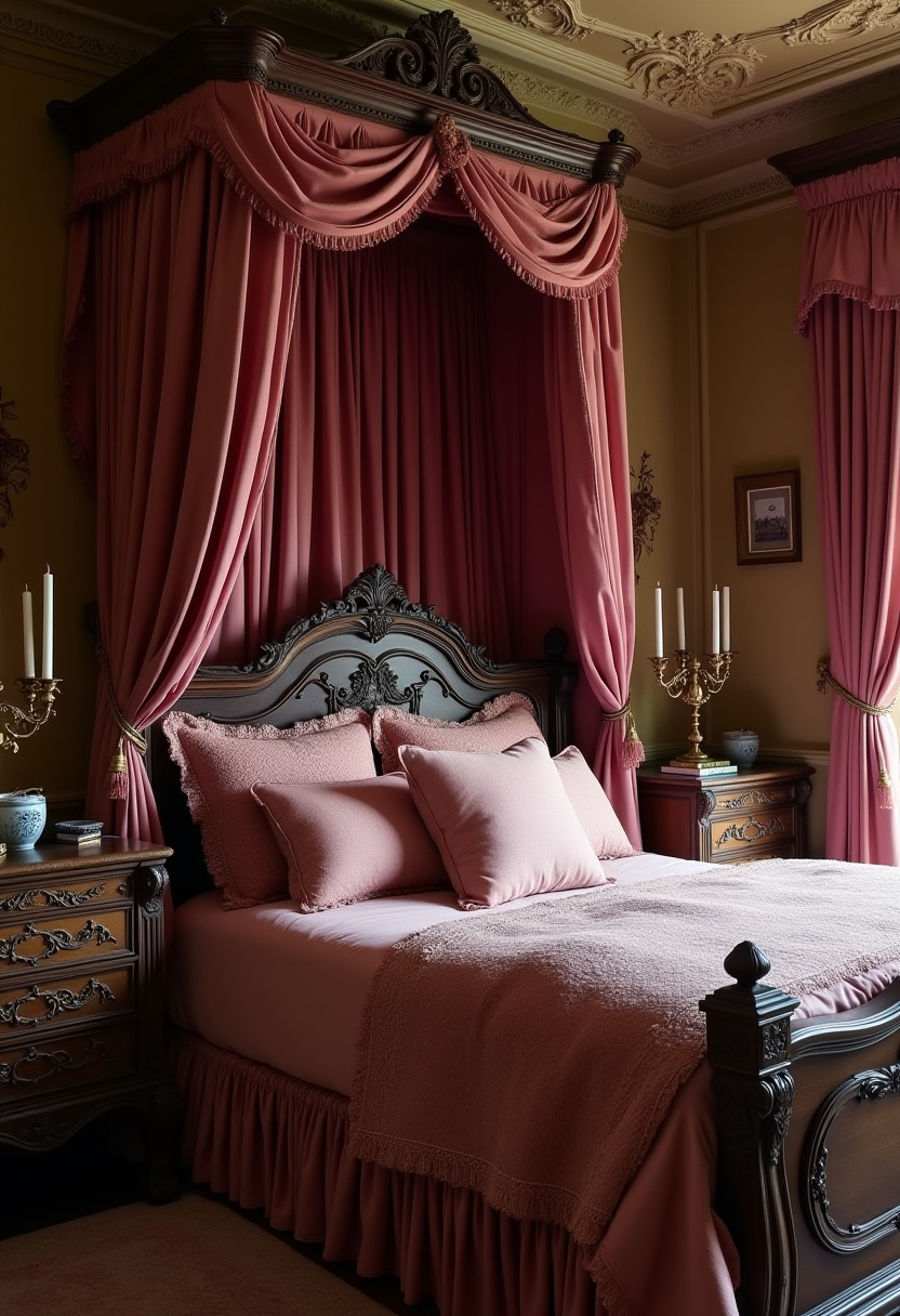 Moody Feminine Bedroom Ideas 9