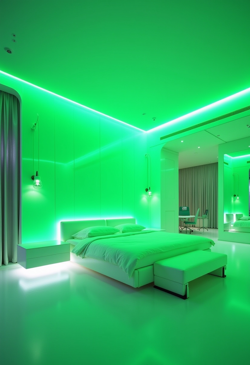 Moody Green Bedroom Ideas 18