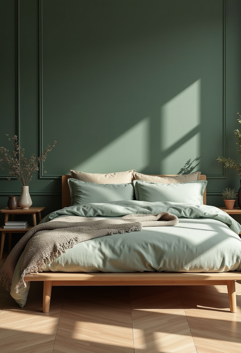 Moody Green Bedroom Ideas 2