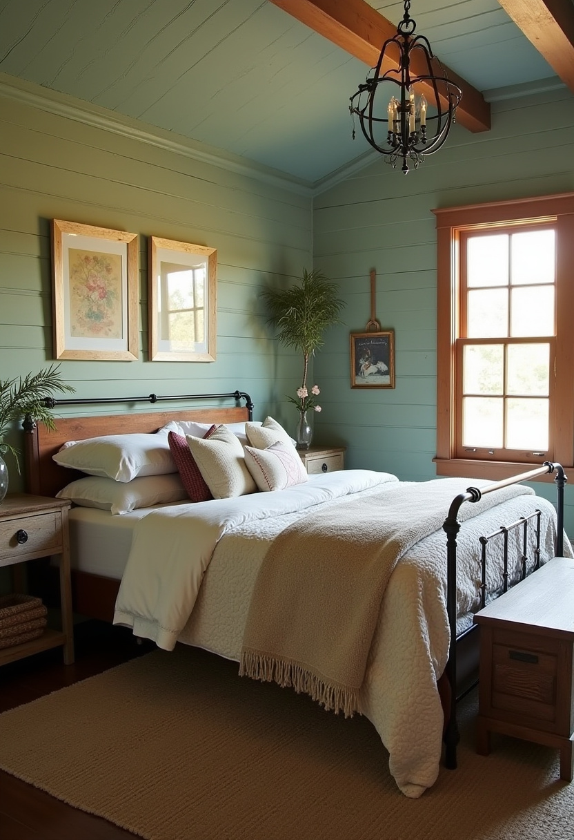 Moody Green Bedroom Ideas 23