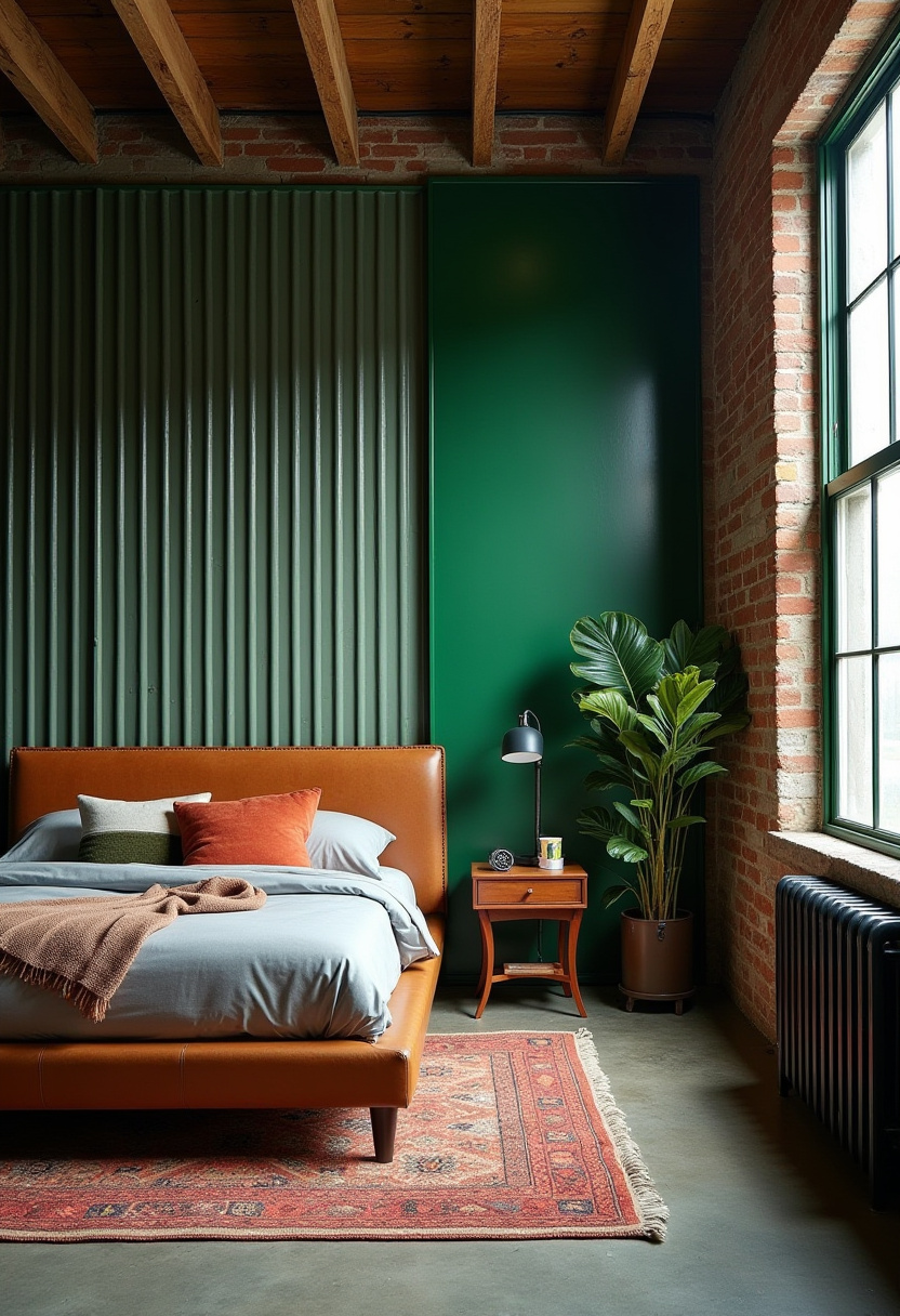 Moody Green Bedroom Ideas 25