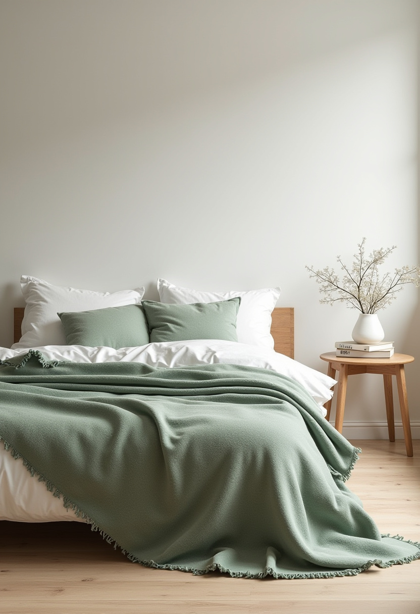 Moody Green Bedroom Ideas 26