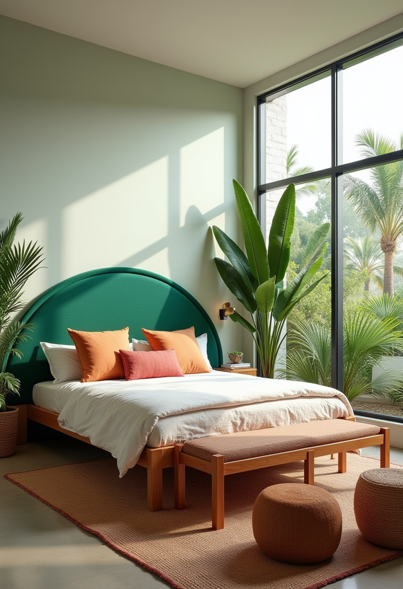 Moody Green Bedroom Ideas 27