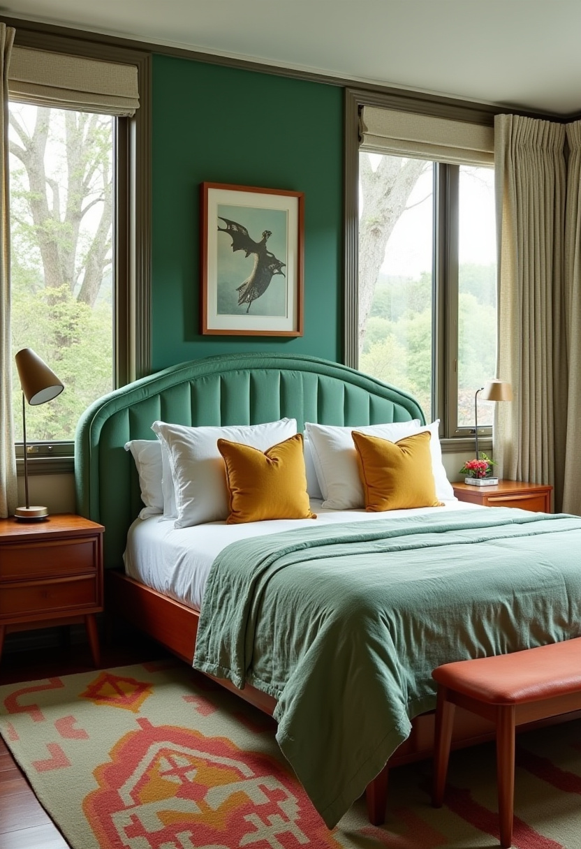 Moody Green Bedroom Ideas 7