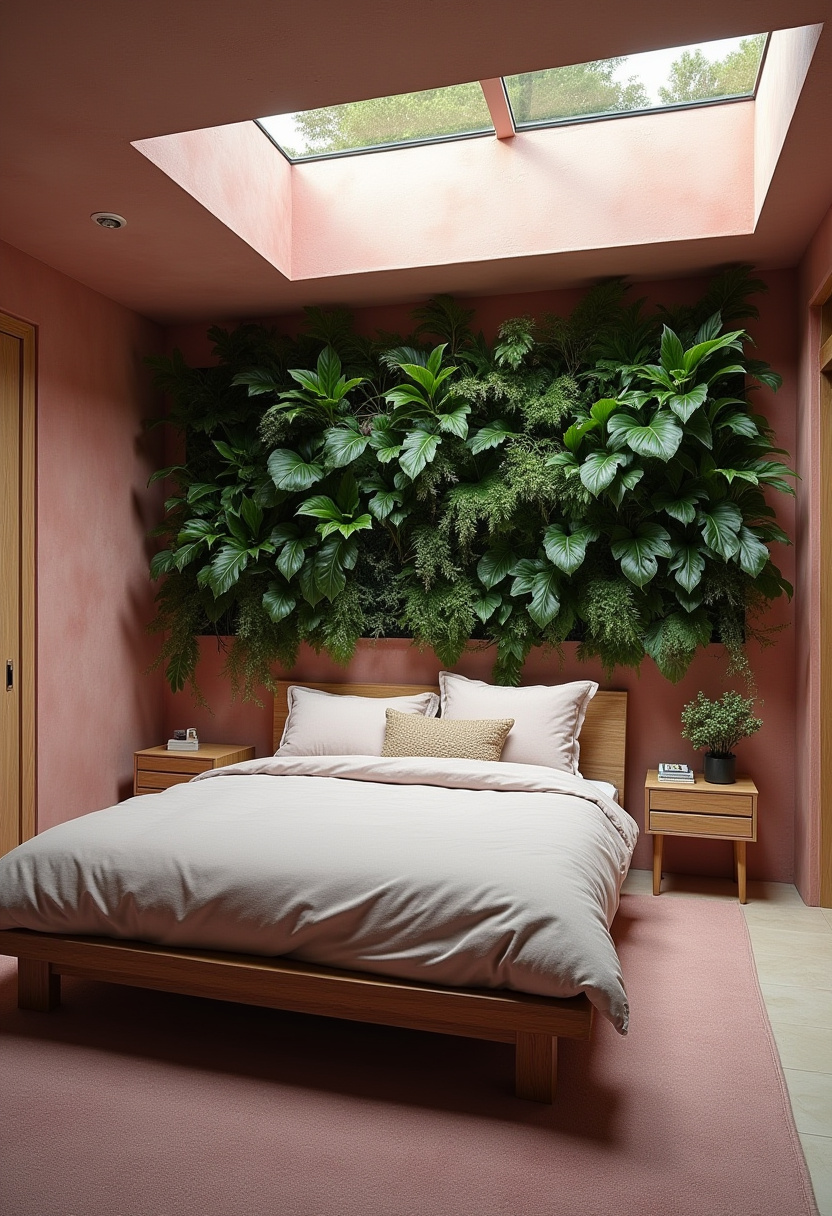 Moody Pink Bedroom 11