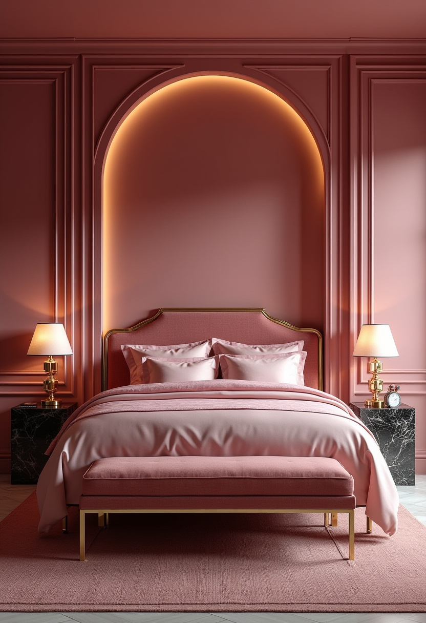 Moody Pink Bedroom 2