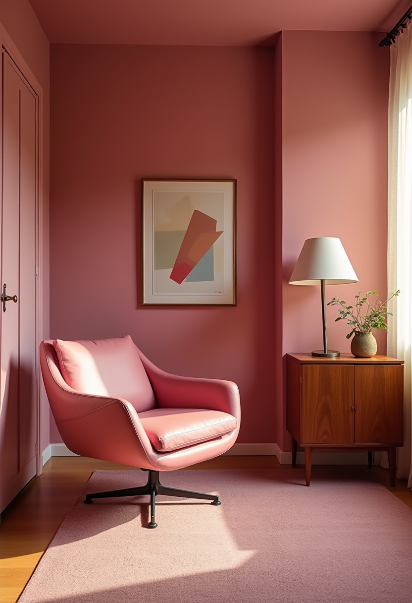 Moody Pink Bedroom 27