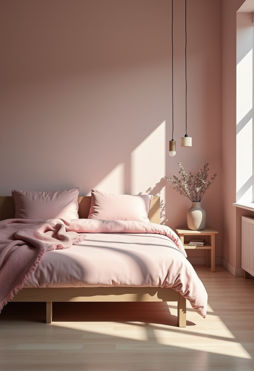 Moody Pink Bedroom 3