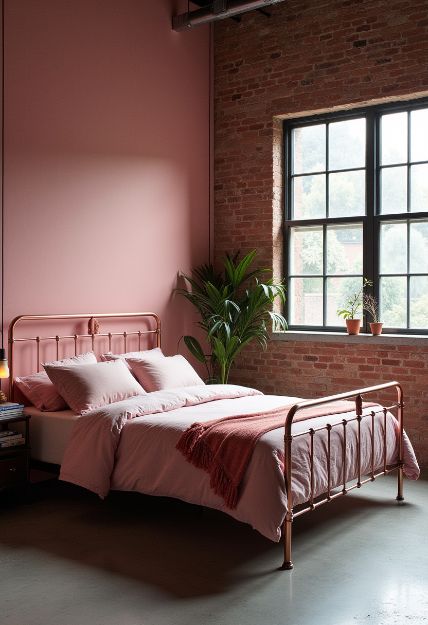 Moody Pink Bedroom 5