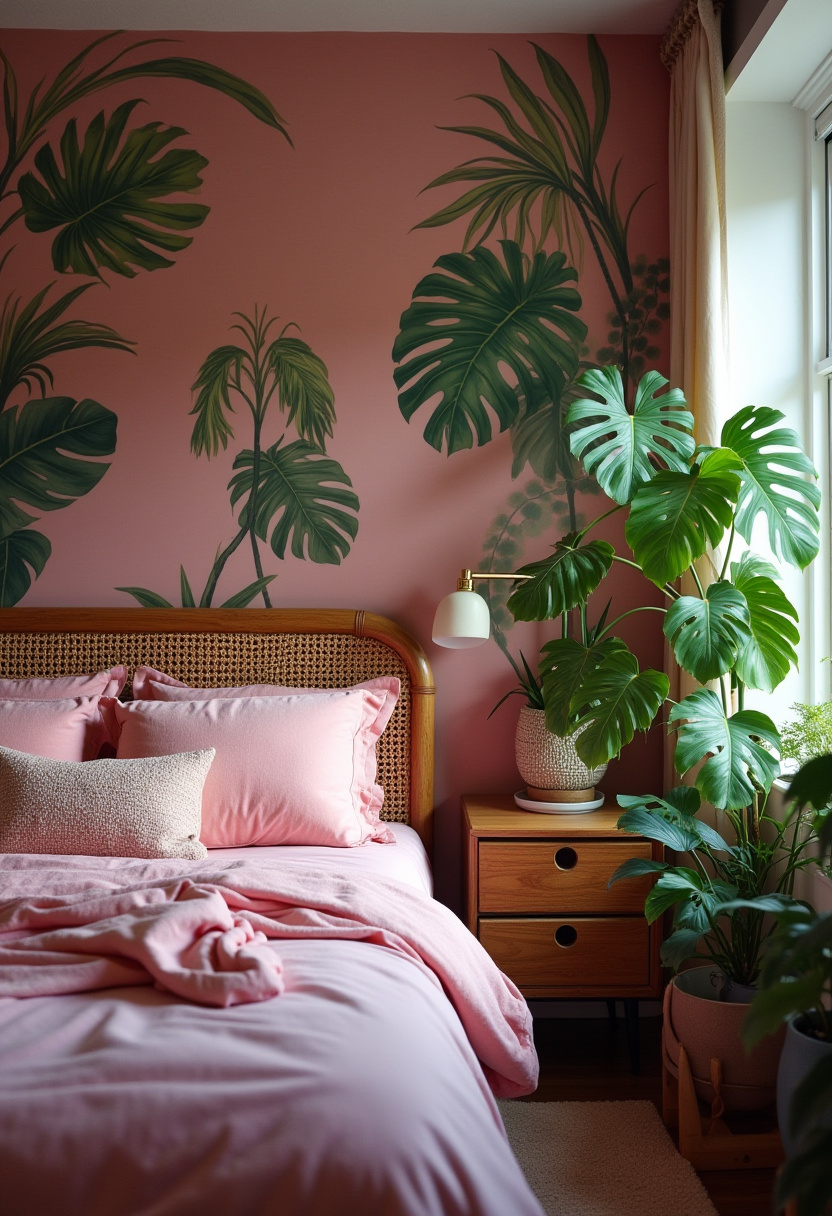 Moody Pink Bedroom 9