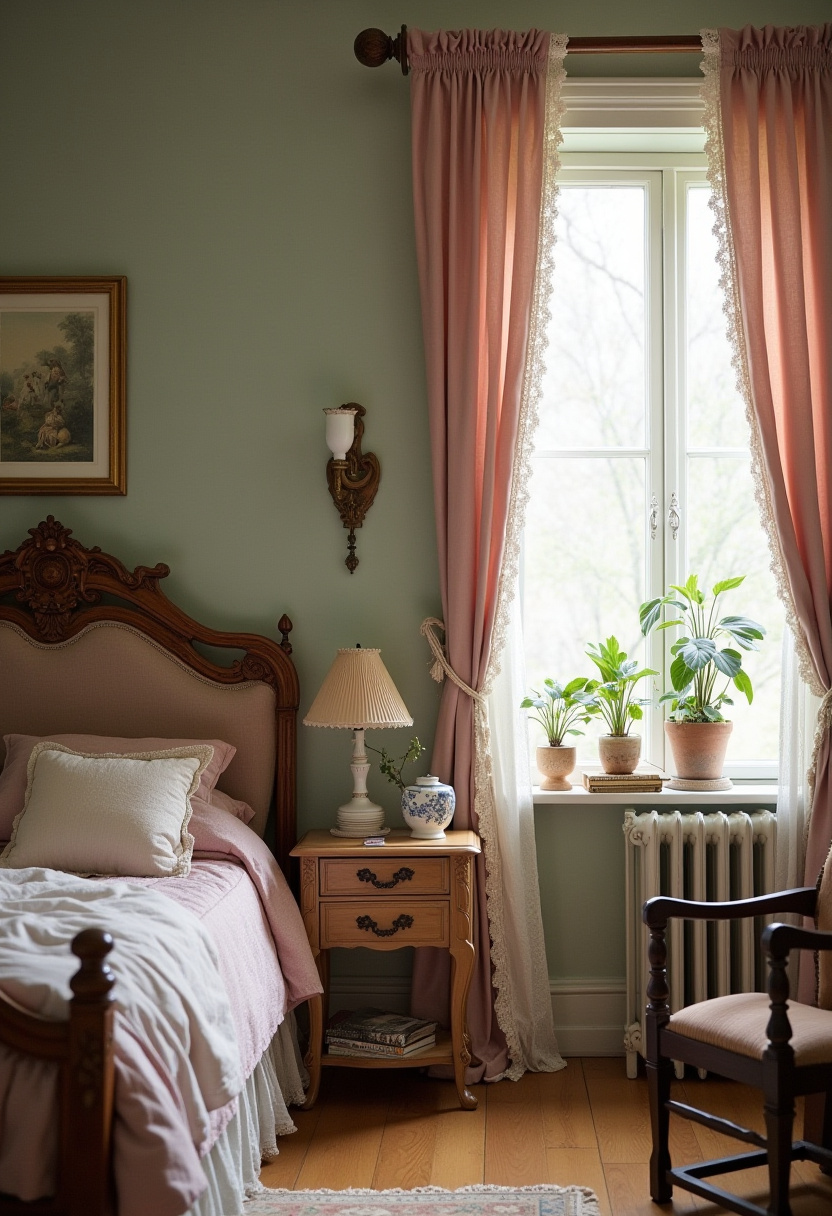 Moody Vintage Bedroom Ideas 19