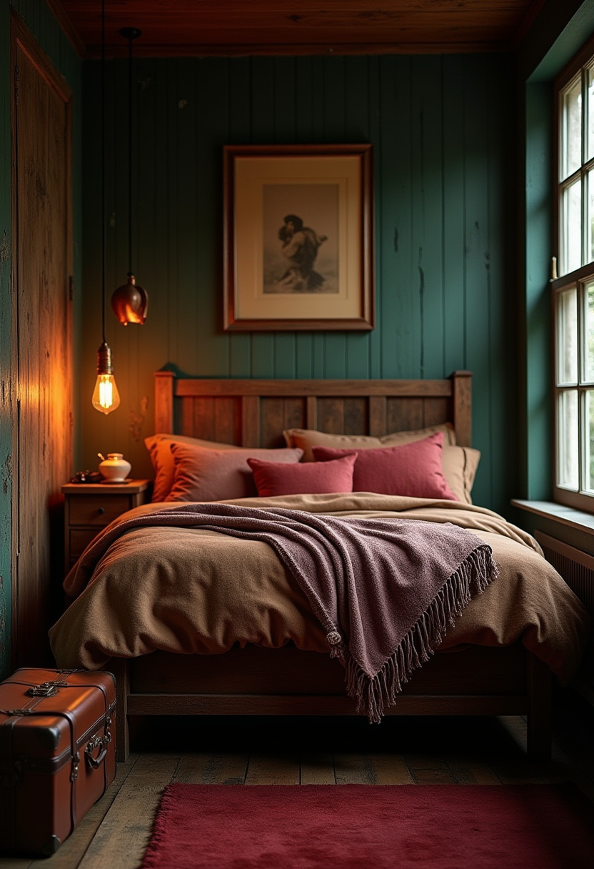 Moody Vintage Bedroom Ideas 20
