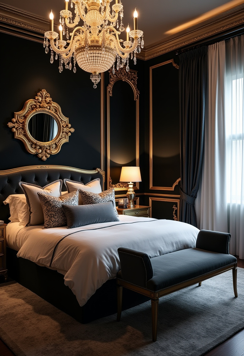 Moody Vintage Bedroom Ideas 22