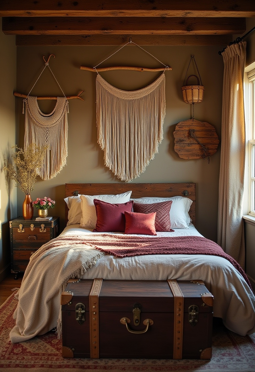 Moody Vintage Bedroom Ideas 24