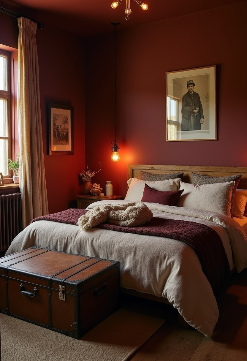 Moody Vintage Bedroom Ideas 28