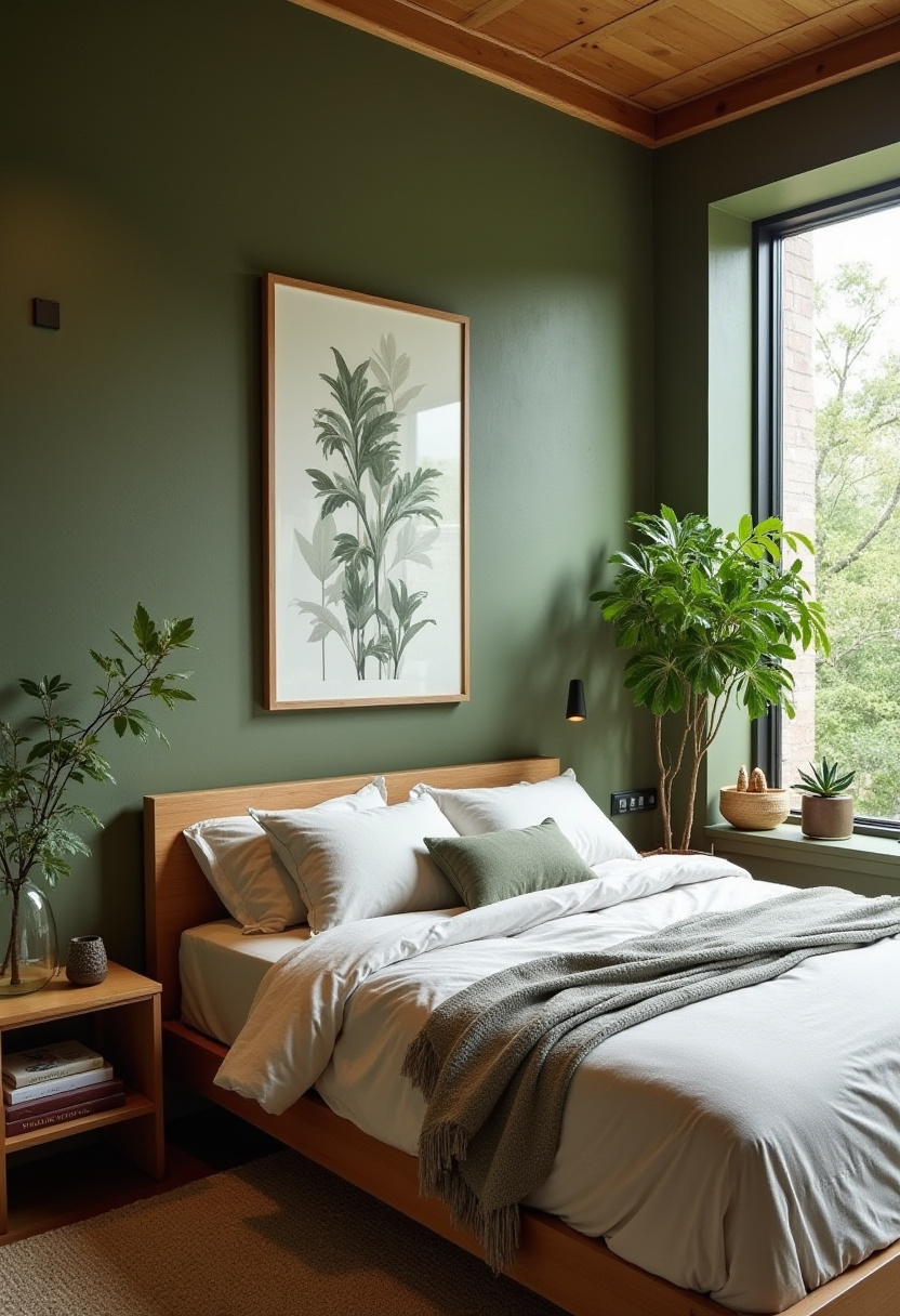 Olive Green Bedroom Ideas 1