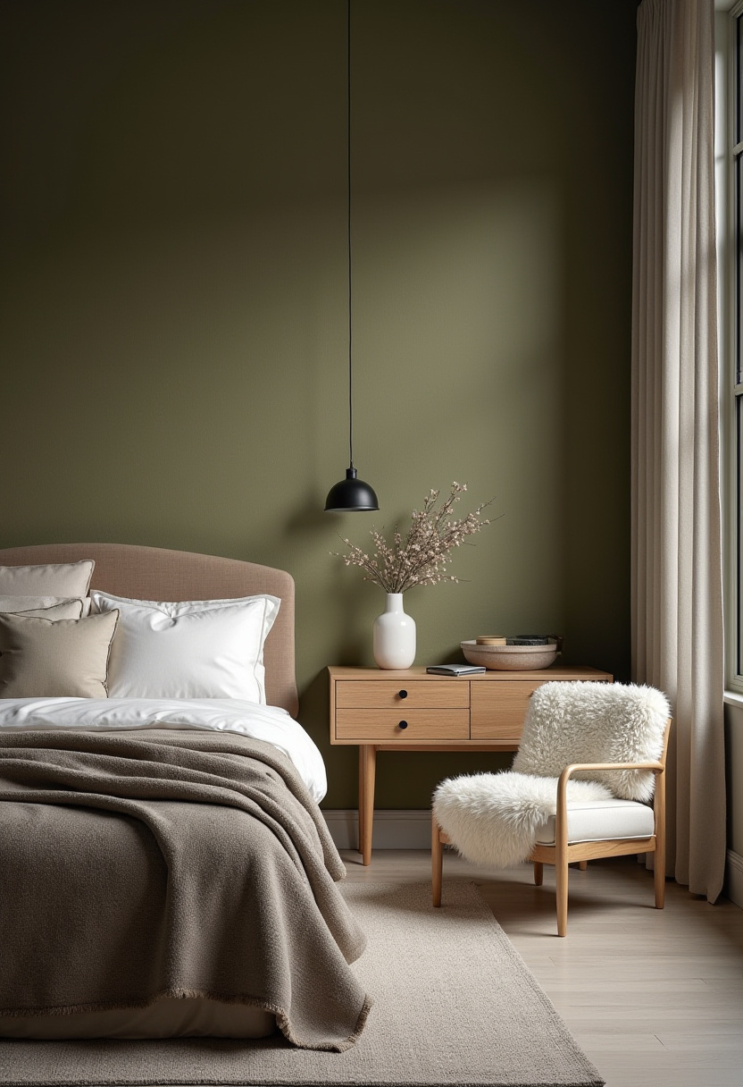 Olive Green Bedroom Ideas 13