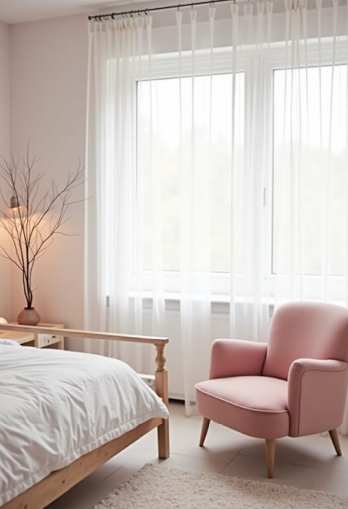 Pink And White Bedroom Ideas 1