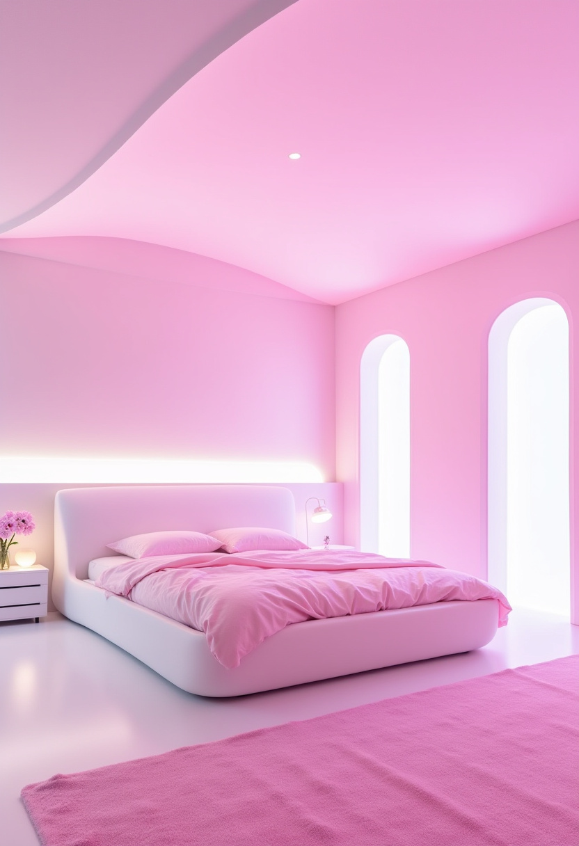 Pink And White Bedroom Ideas 14