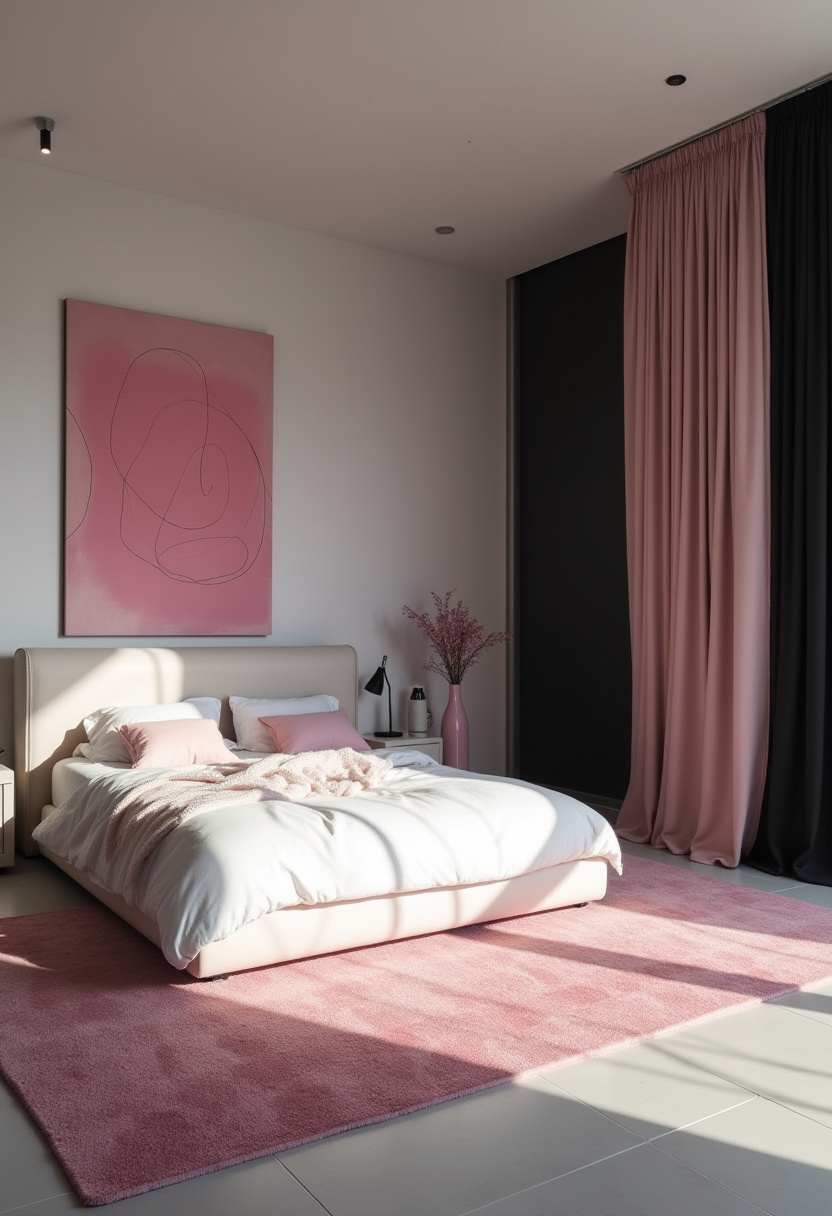 Pink And White Bedroom Ideas 18