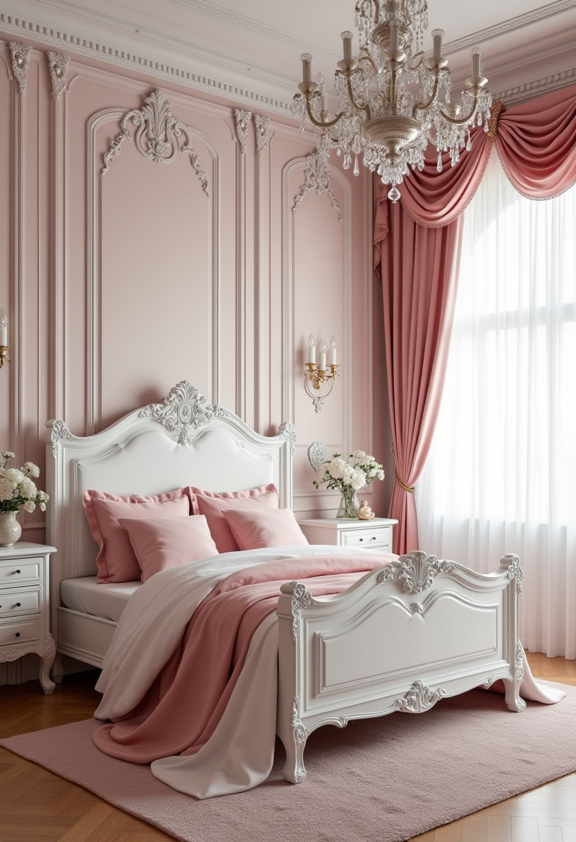 Pink And White Bedroom Ideas 19