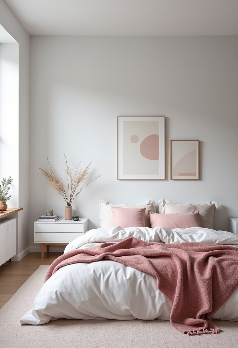 Pink And White Bedroom Ideas 20