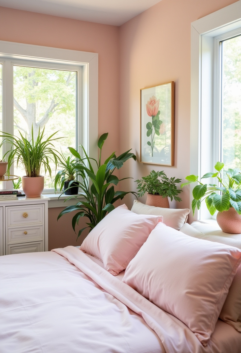 Pink And White Bedroom Ideas 24