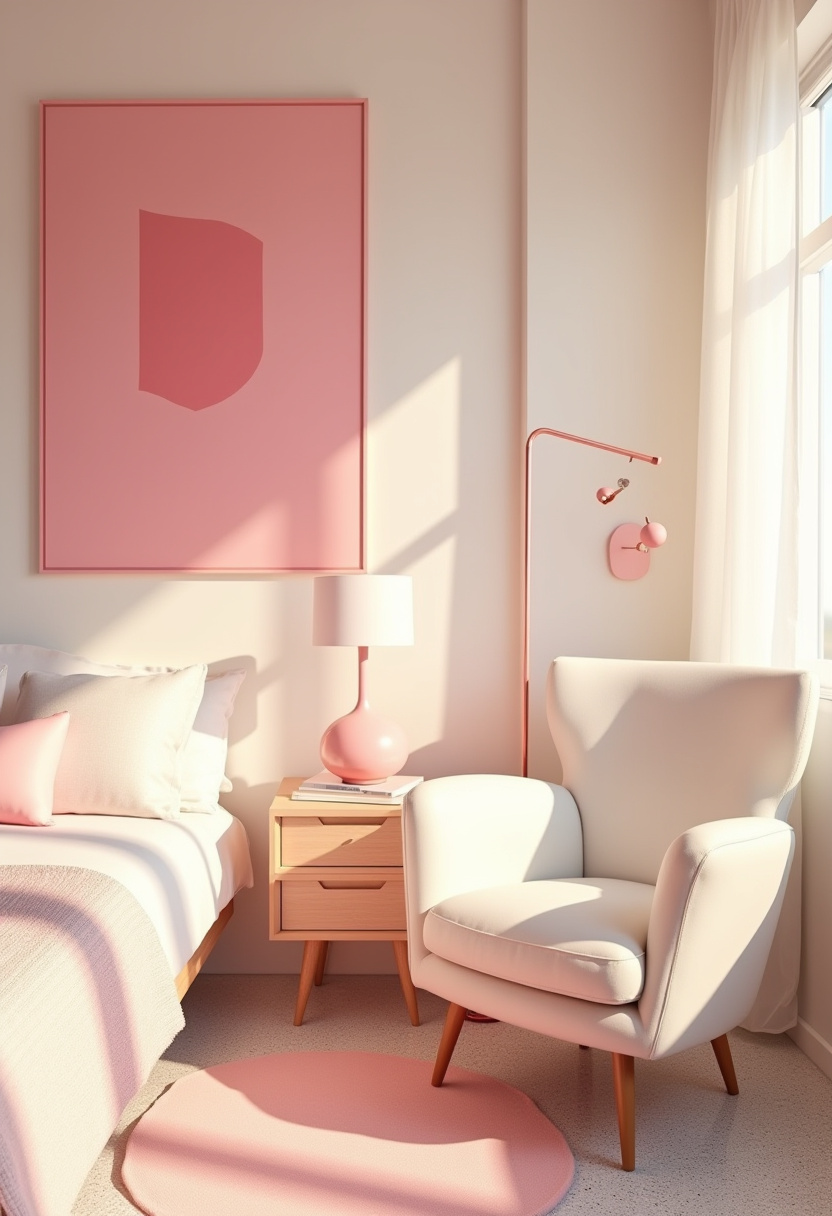 Pink And White Bedroom Ideas 9