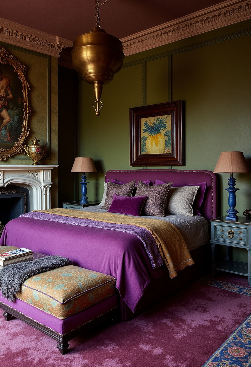 Purple And Green Bedroom Ideas 20