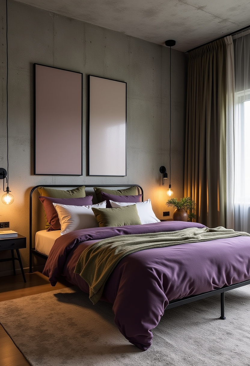 Purple And Green Bedroom Ideas 24