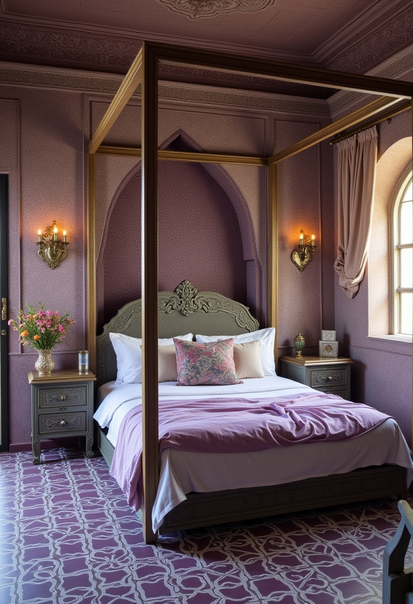 Purple And Grey Bedroom Ideas 20