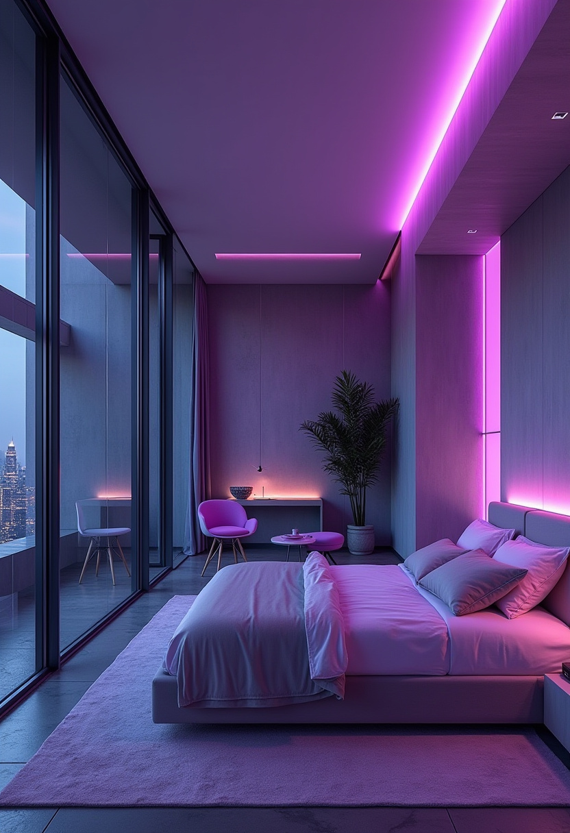 Purple And Grey Bedroom Ideas 22