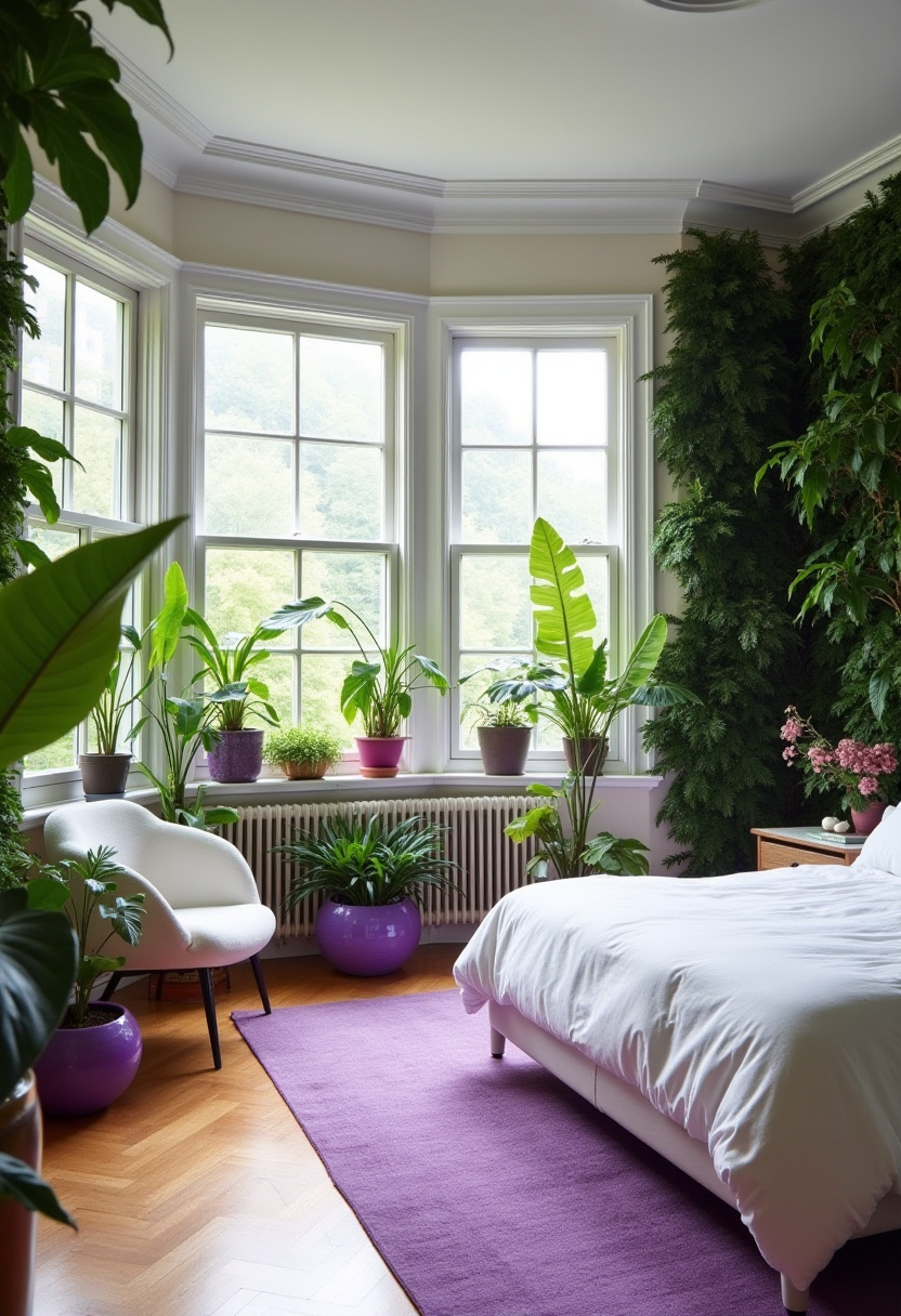 Purple And White Bedroom Ideas 12