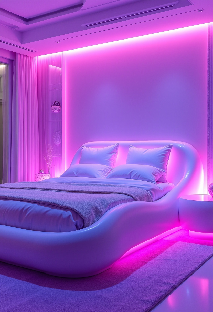 Purple And White Bedroom Ideas 13