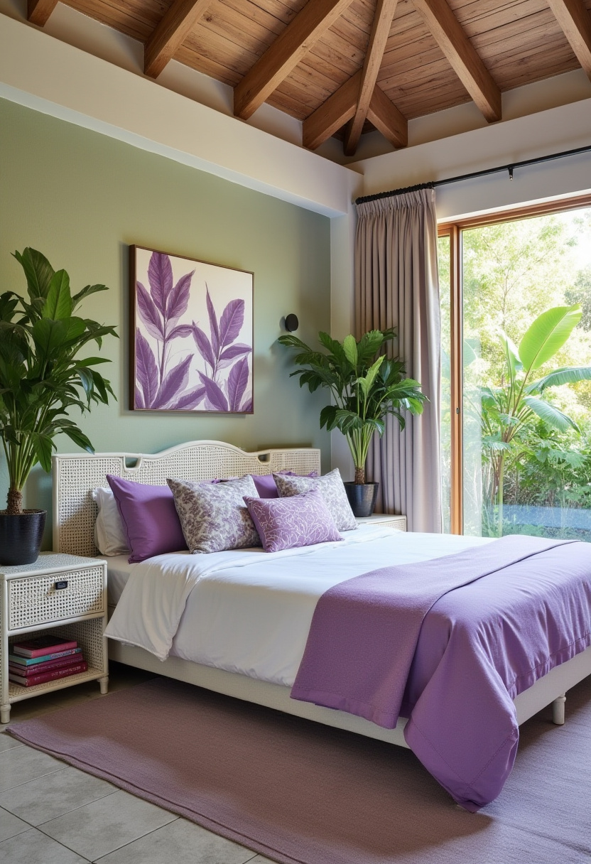 Purple And White Bedroom Ideas 15