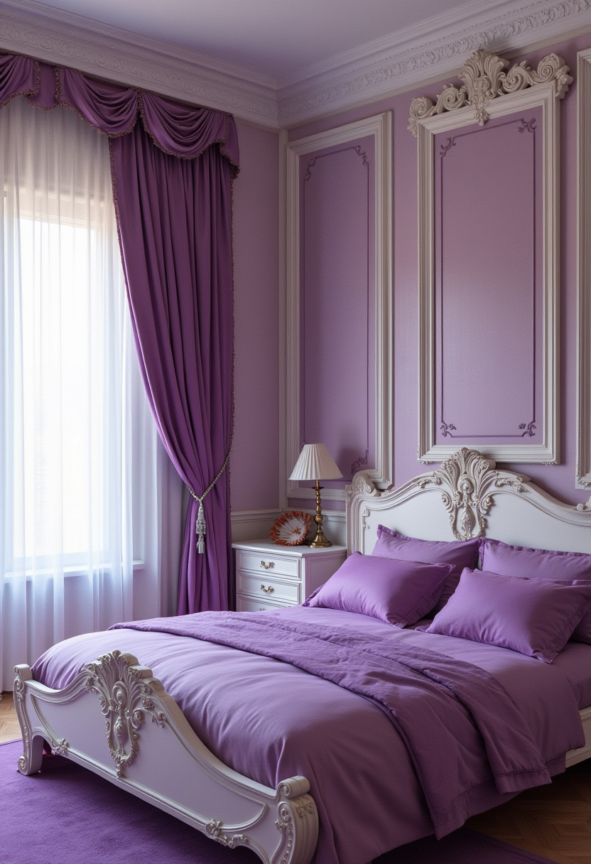 Purple And White Bedroom Ideas 20