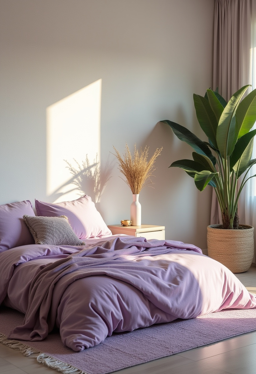 Purple And White Bedroom Ideas 24