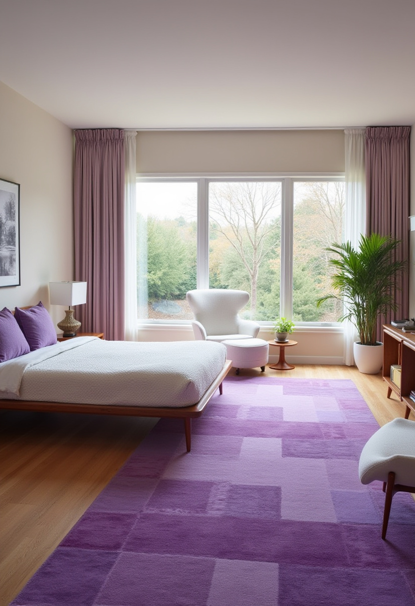 Purple And White Bedroom Ideas 7