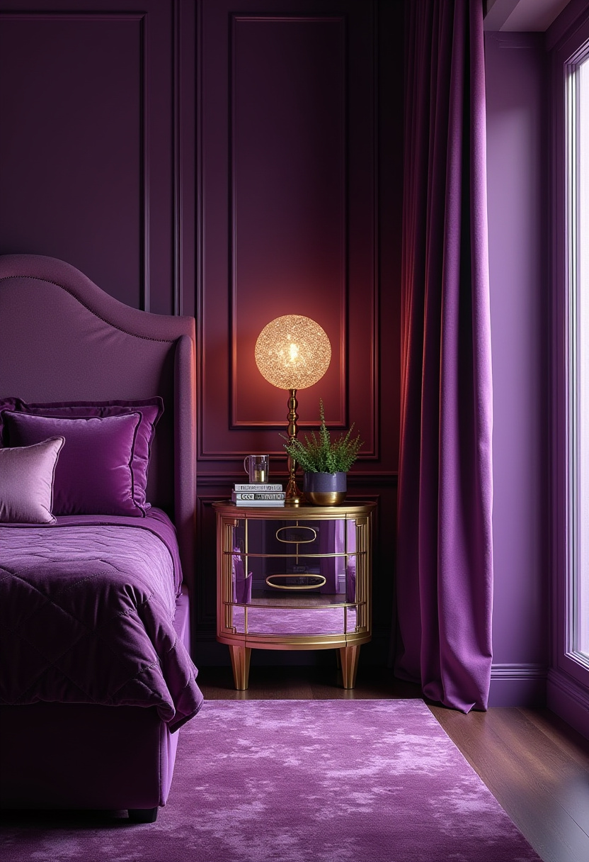 Purple Bedroom Ideas For Women 29