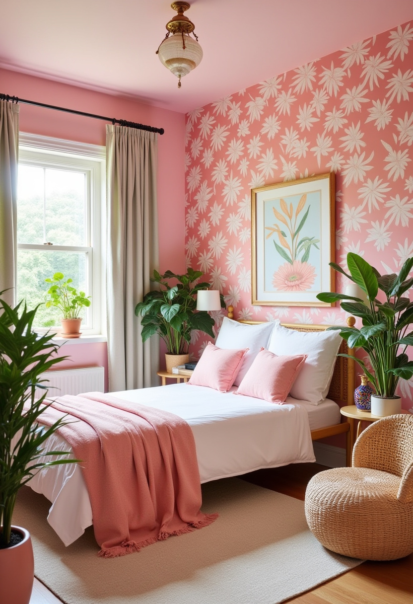 Small Pink Bedroom Ideas 16