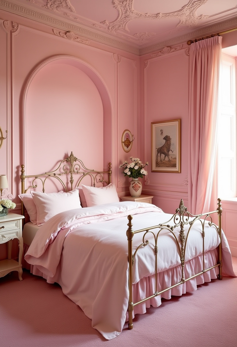 Small Pink Bedroom Ideas 17