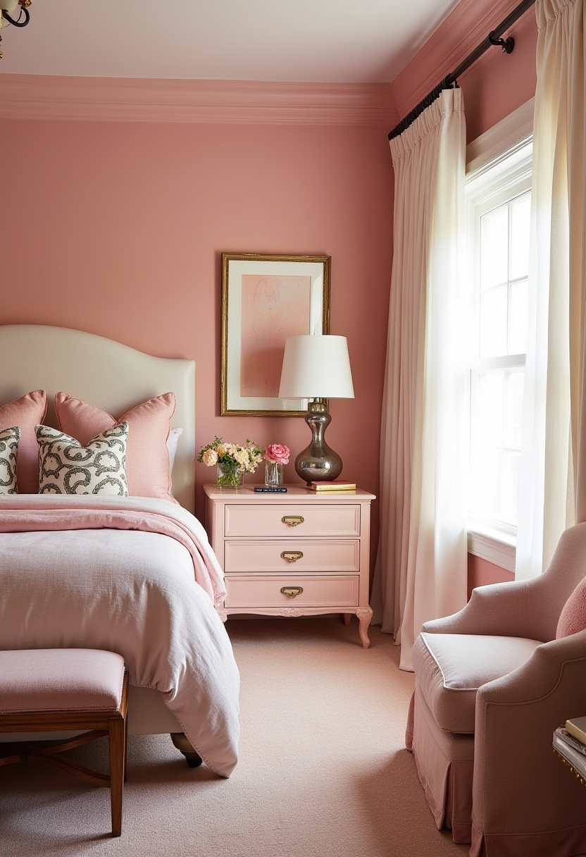 Small Pink Bedroom Ideas 25