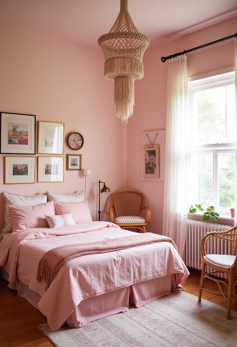 Small Pink Bedroom Ideas 9