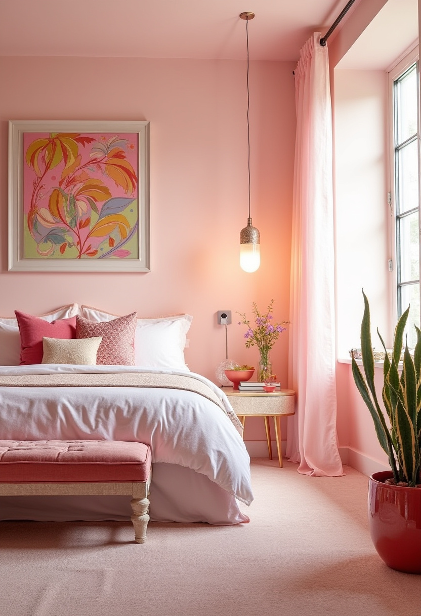 Soft Pink Bedroom Ideas 22